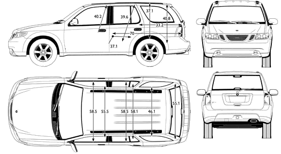 Кола Saab 9-7X 2006