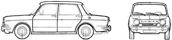 Auto  Simca 1000 Special 1970