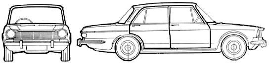 Auto  Simca 1301 1970