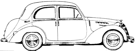 Auto  Simca 8 1200 Berline 1949