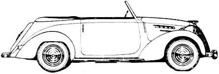Auto  Simca 8 1200 Cabriolet 1949