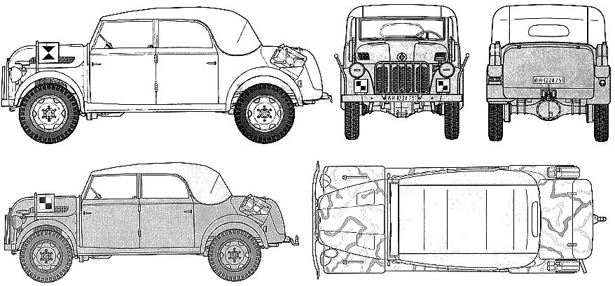 Bil Steyr Type 1500A Kommandeurwagen 1944