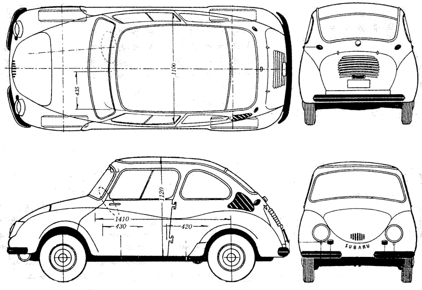 Кола Subaru 360 Deluxe 1959