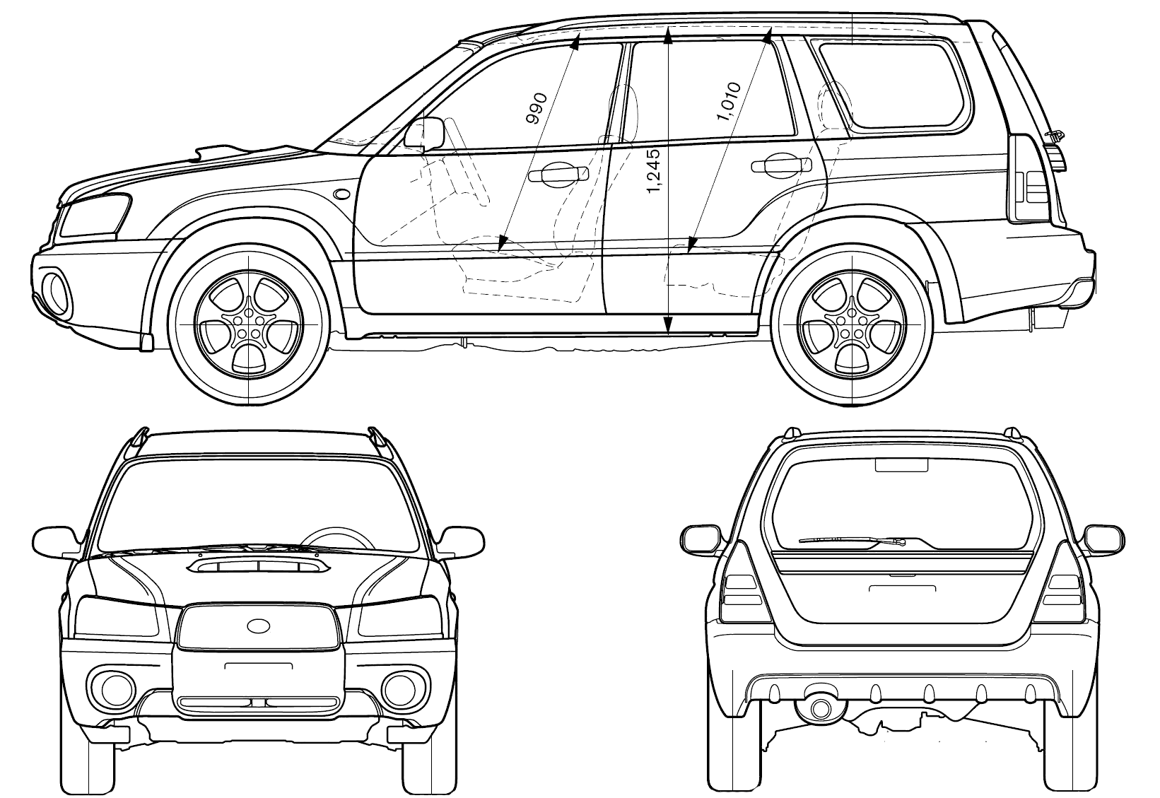 Кола Subaru Forester 2003