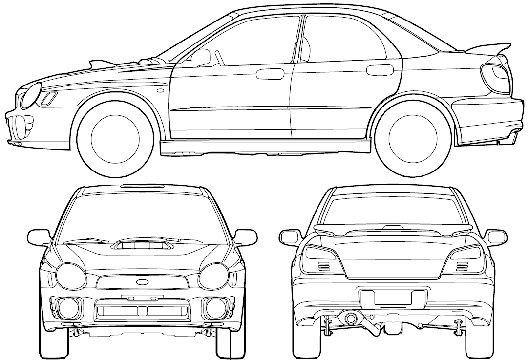 Кола Subaru Impreza 4-Door 2000