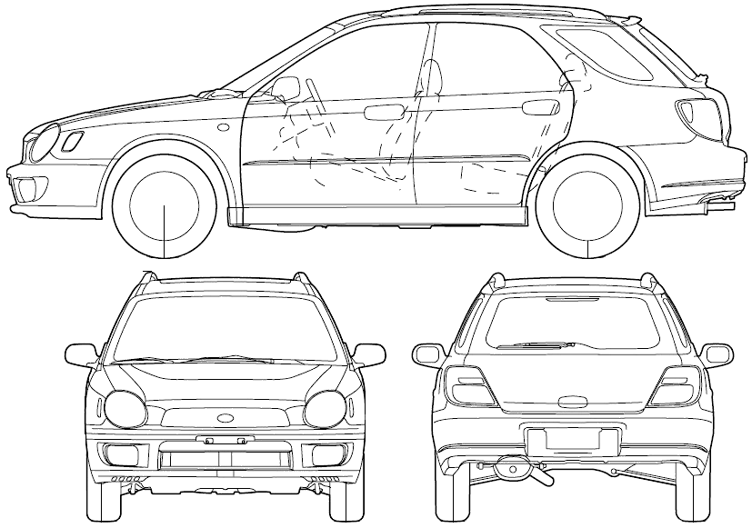Кола Subaru Impreza Sportwagon 2000