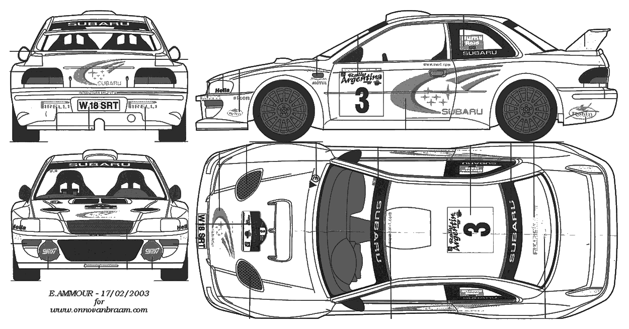 Bil Subaru Impreza WRC 2000