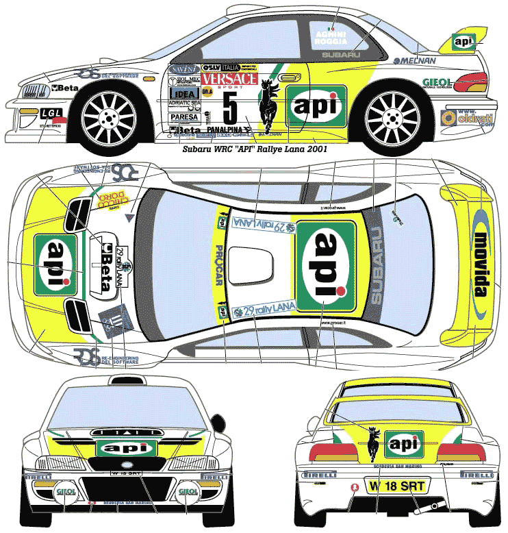 Кола Subaru Impreza WRC 1999
