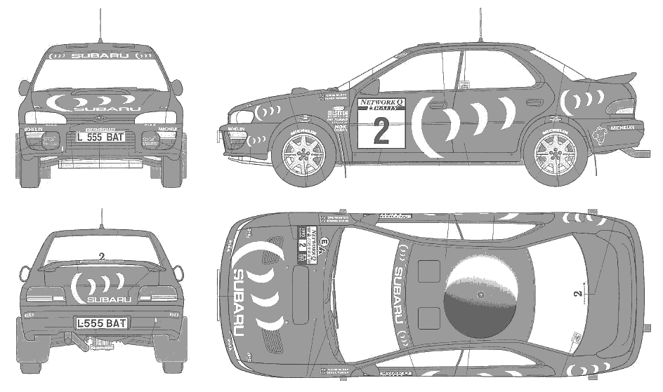 Bil Subaru Impreza WRX 1993