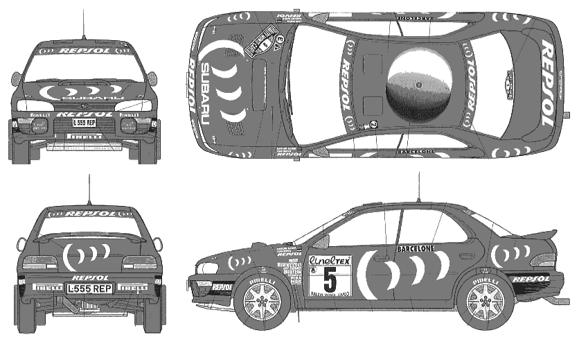 Кола Subaru Impreza WRX 1994