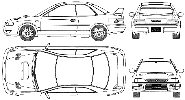 Bil Subaru Impreza WRX 2-Door 1996