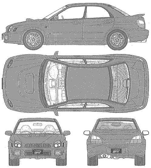 Кола Subaru Impreza WRX STi 2002