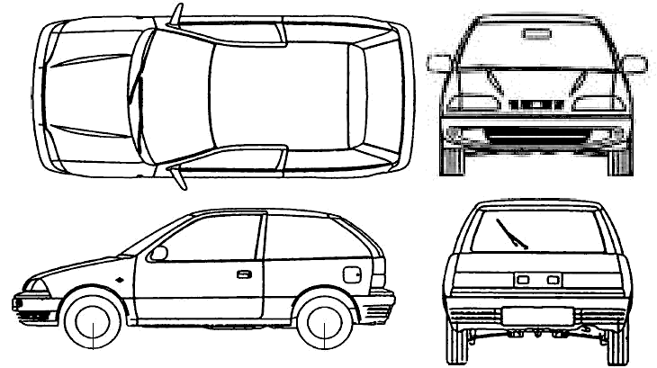 Bil Subaru Justy 3-Door AWD 2002