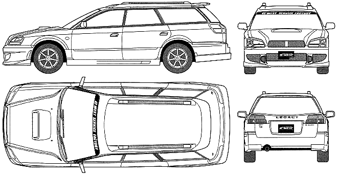 Bil Subaru Legacy B4 Touring Wagon 2002