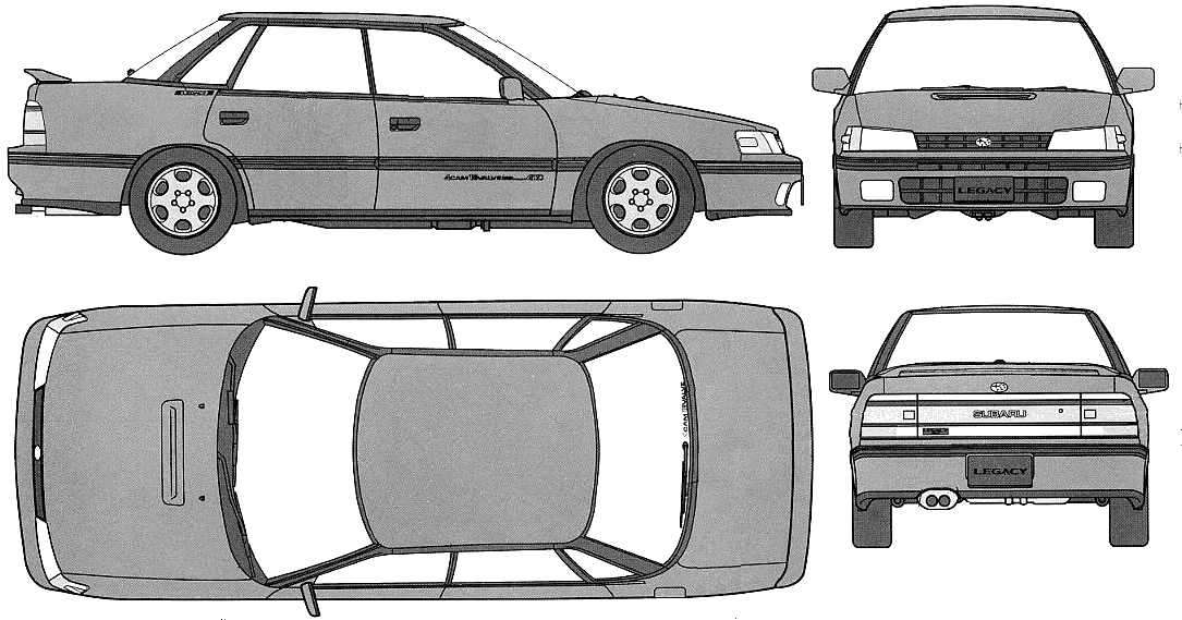 Кола Subaru Legacy RS 1991