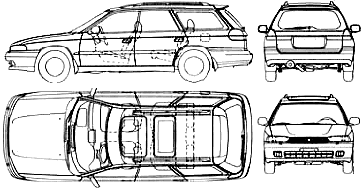 Кола Subaru Legacy Wagon 1994