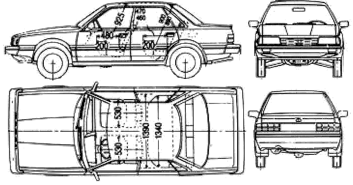 Bil Subaru Leone 4-Door 1600 1988