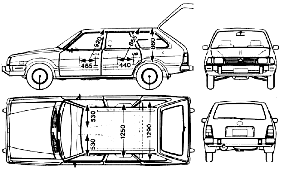 Bil Subaru Leone Wagon 1600 1981