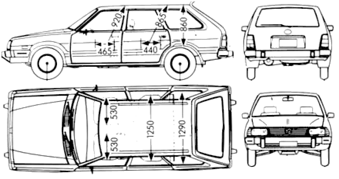 Bil Subaru Leone Wagon 1600 1983