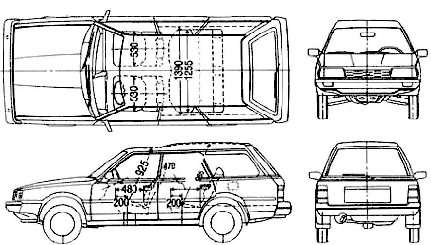 Bil Subaru Leone Wagon 1600 1986