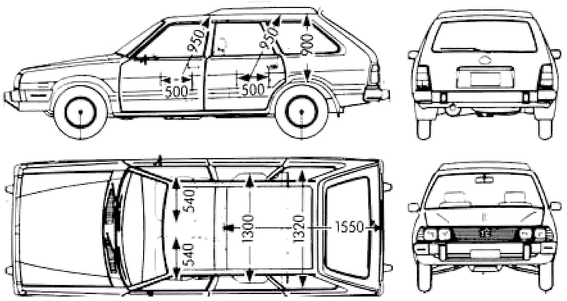 Bil Subaru Leone Wagon High Roof 1800 1983