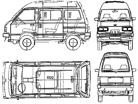 Bil Subaru Libero 1985 