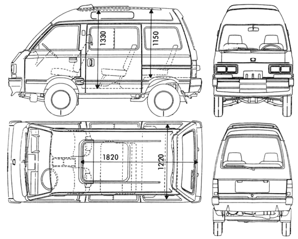 Bil Subaru Libero 1990
