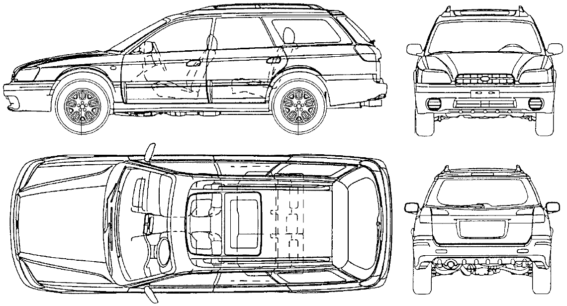 Кола Subaru Outback 2003
