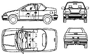 Кола Suzuki Swift Cabriolet 1988