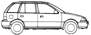 Bil Suzuki Swift Mk2 5-Door