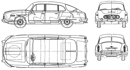 Bil Tatra 2-603 1963
