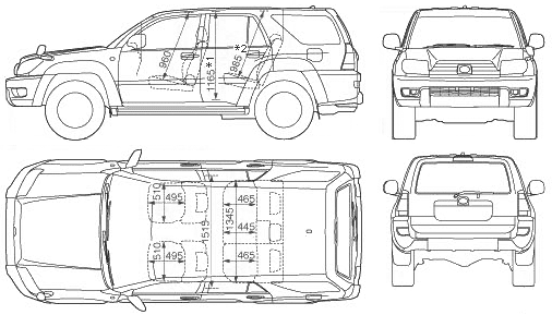 Bil Toyota 4Runner 2005 (Hilux Surf)