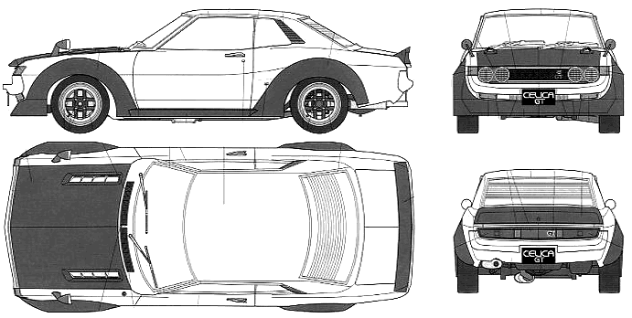 Bil Toyota Celica 1600GT Race Configuration