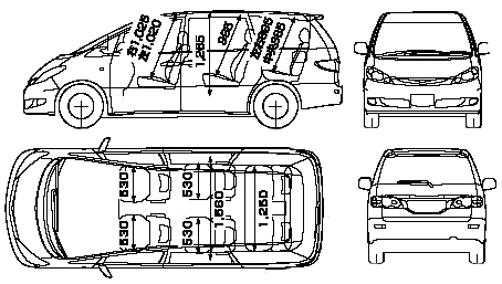 Bil Toyota Estima 2005 