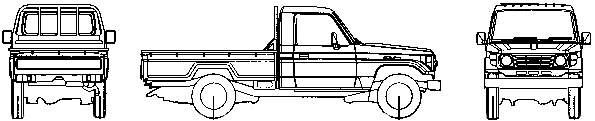 Bil Toyota Land Cruiser 70 Pick-up 1986