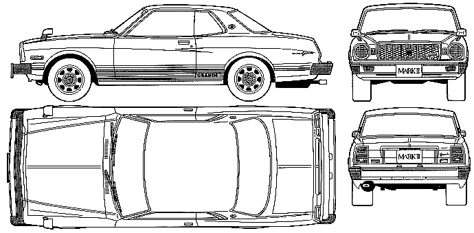 Bil Toyota Mark II Grande Coupe 1976 