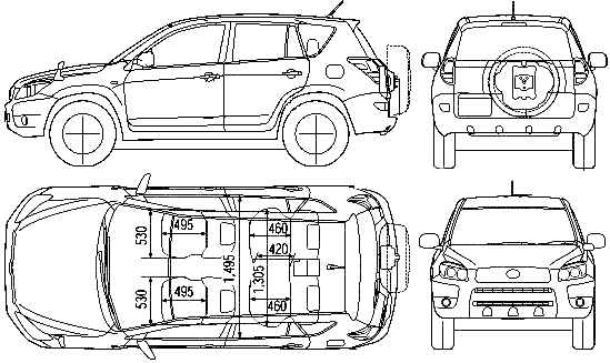 Bil Toyota RAV4 2006 Mk.III