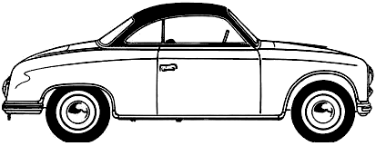 Bil AWZ Trabant P70 Coupe 1958