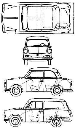 Bil Trabant 500 1962
