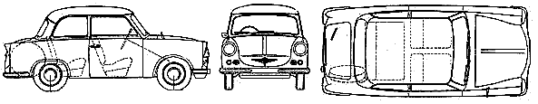 Bil Trabant 600 1965