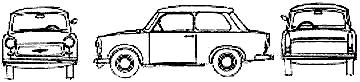 Bil Trabant 601 1963