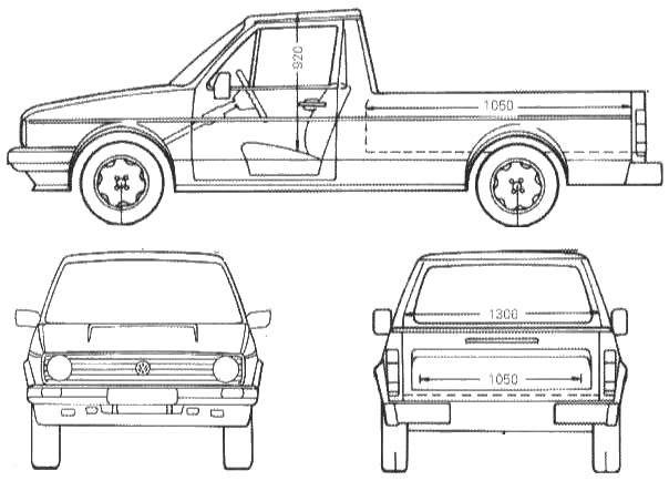 Bil Volkswagen Caddy 1990
