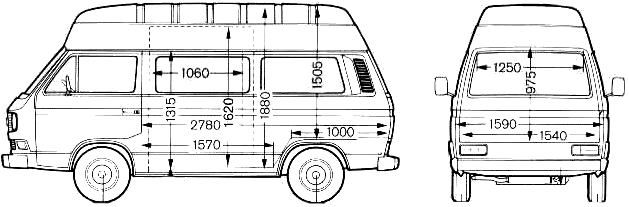 Bil Volkswagen Caravelle Kombi 