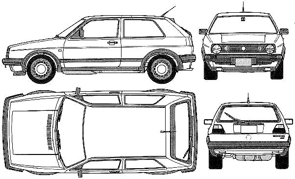 Кола Volkswagen Golf GTI 16v 1988