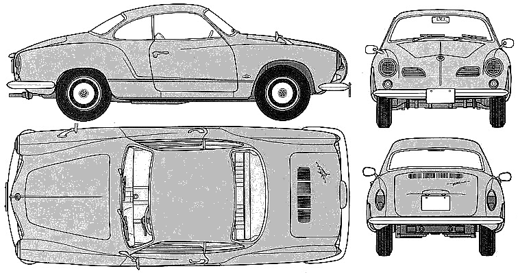 Bil Volkswagen Karmann-Ghia 1966