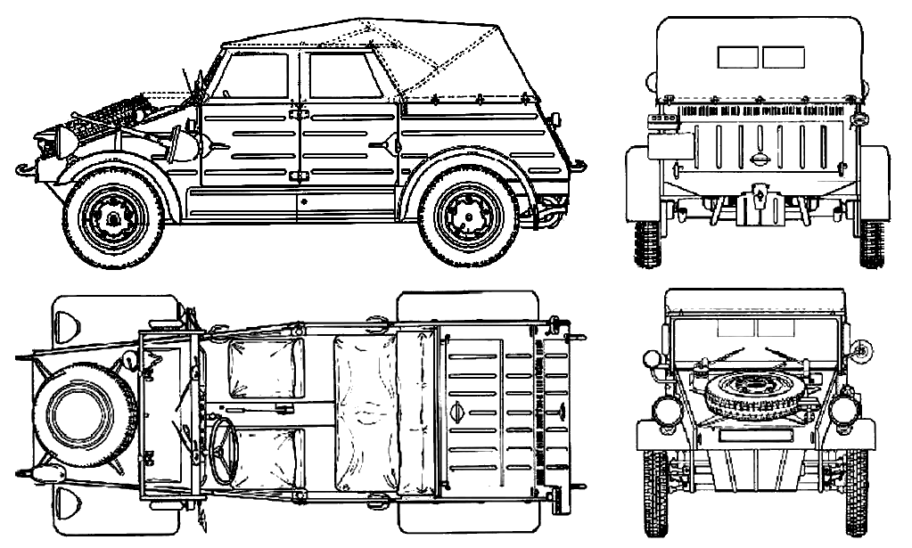 Bil Volkswagen Kubelwagen 