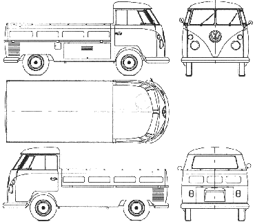 Bil Volkswagen Pick-up 1963-1967 