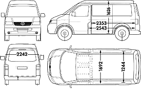 Кола Volkswagen Transporter Van 2006
