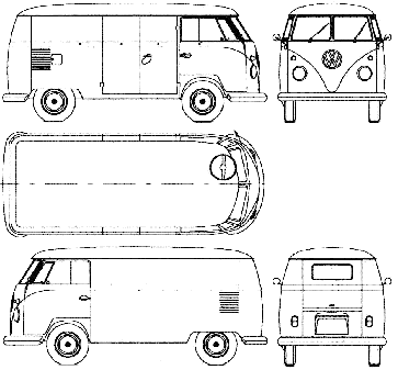 Кола Volkswagen Van 1960-1963
