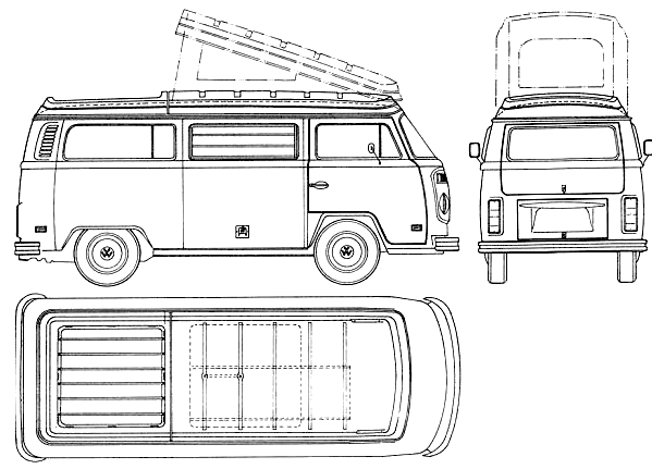 Auto  Volkswagen Westfalia 1973